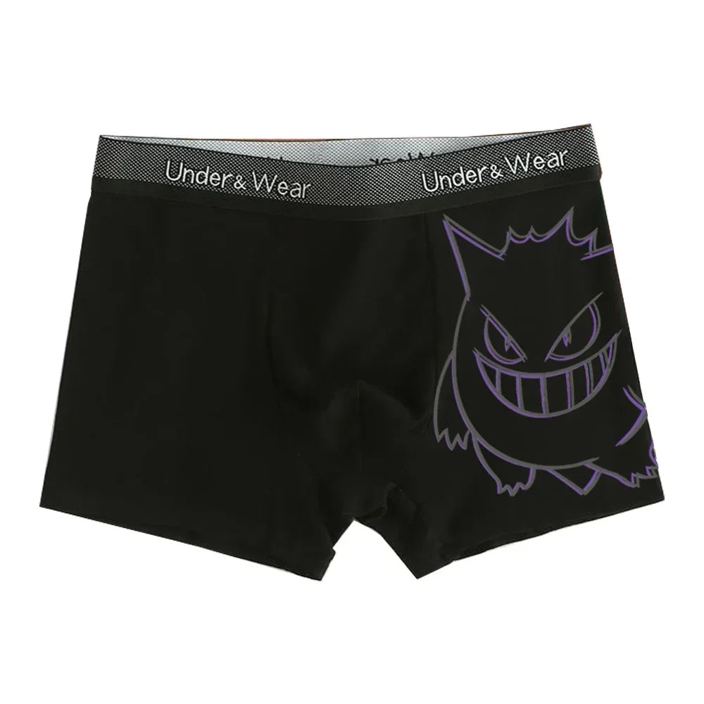 Pokémon Charmander Charizard Bulbasaur Gengar Pikachu Cuecas Boxer Masculinas Anime Antibacterianas